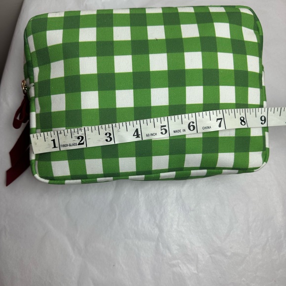 Cosmetic Pouch with Burgundy Ribbon - Picture 7 of 12